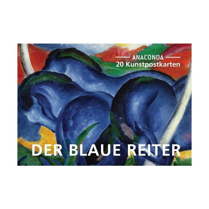 ANACONDA VERLAG Carte postale Der blaue Reiter (Universel, Multicolore)
