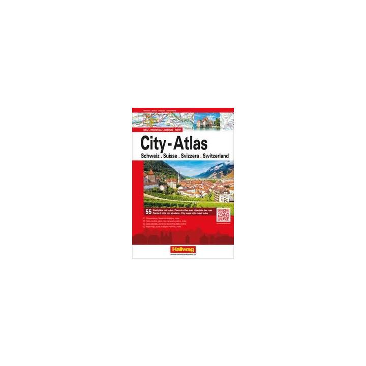 City-Atlas Schweiz mit 55 Stadtpläne