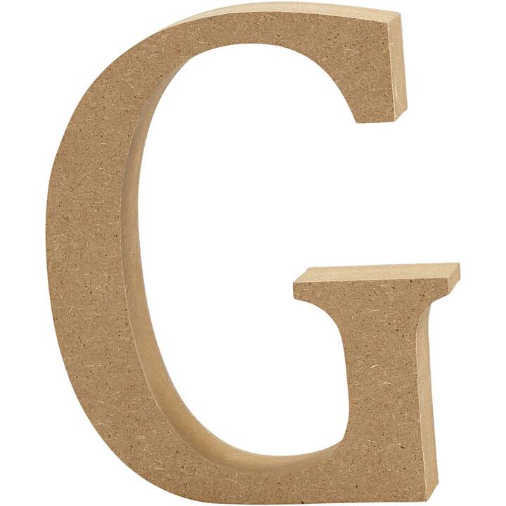 CREATIV COMPANY Articoli di legno Lettera G (1 pezzo)