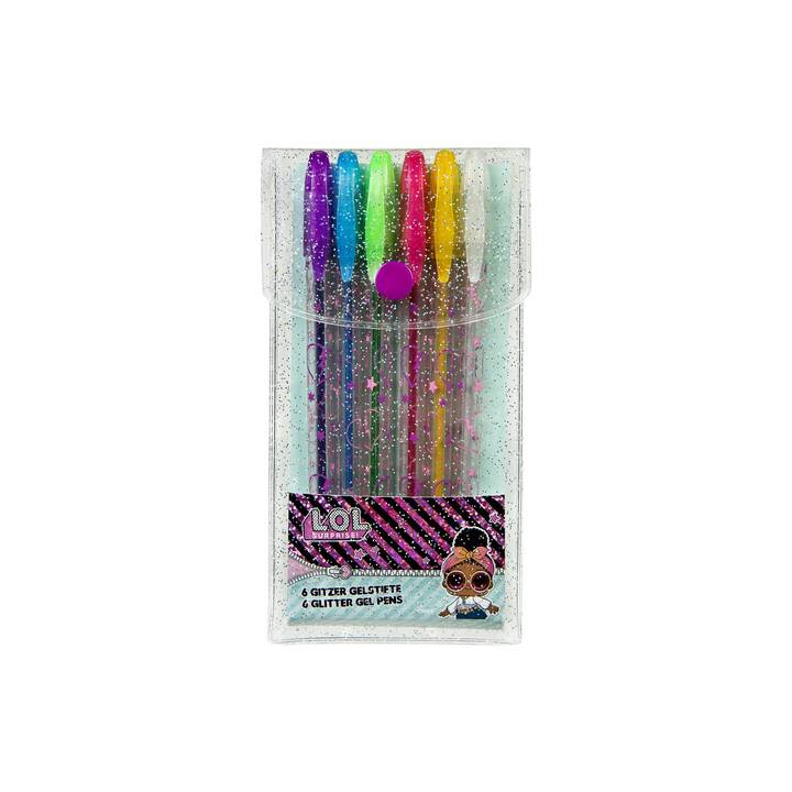 UNDERCOVER Crayon gel (Mauve, Jaune, Cyan, Vert, Bleu, Pink, Blanc, 6 pièce)