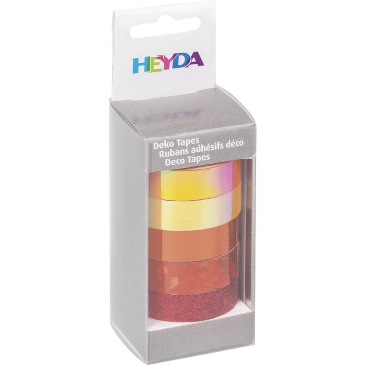 HEYDA Washi Tape Set (Arancione, 5 m)