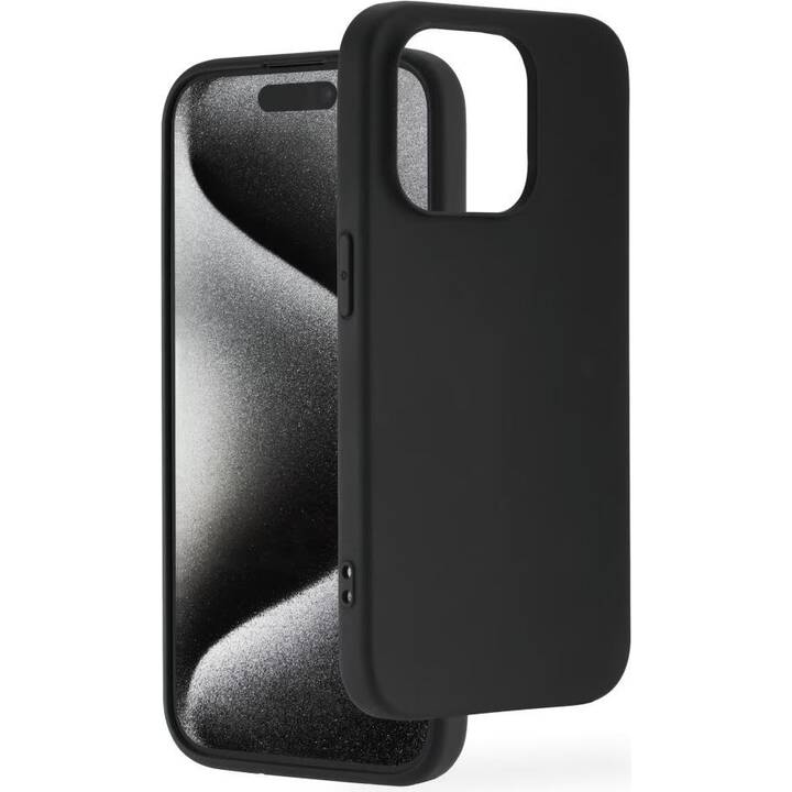 HAMA Backcover MagSafe Fantastic Feel (iPhone 15 Pro Max, Schwarz)