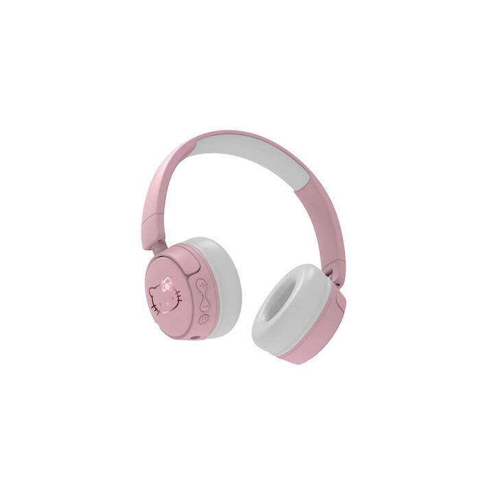 OTL TECHNOLOGIES On-Ear Cuffie per bambini (Bluetooth 5.1, Bianco, Rosa)