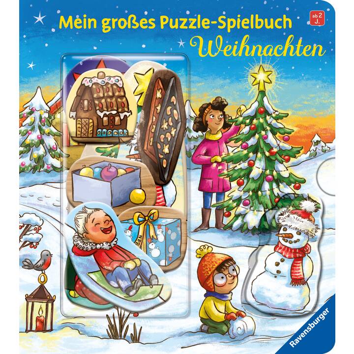 Mein grosses Puzzle-Spielbuch: Weihnachten