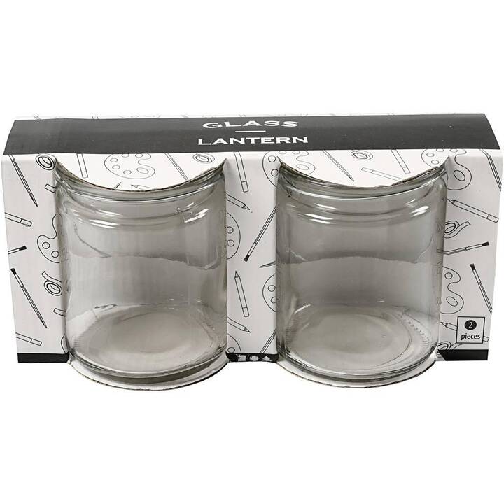 CREATIV COMPANY Glas/Porzellan Kerzenhalter (2 Stück)