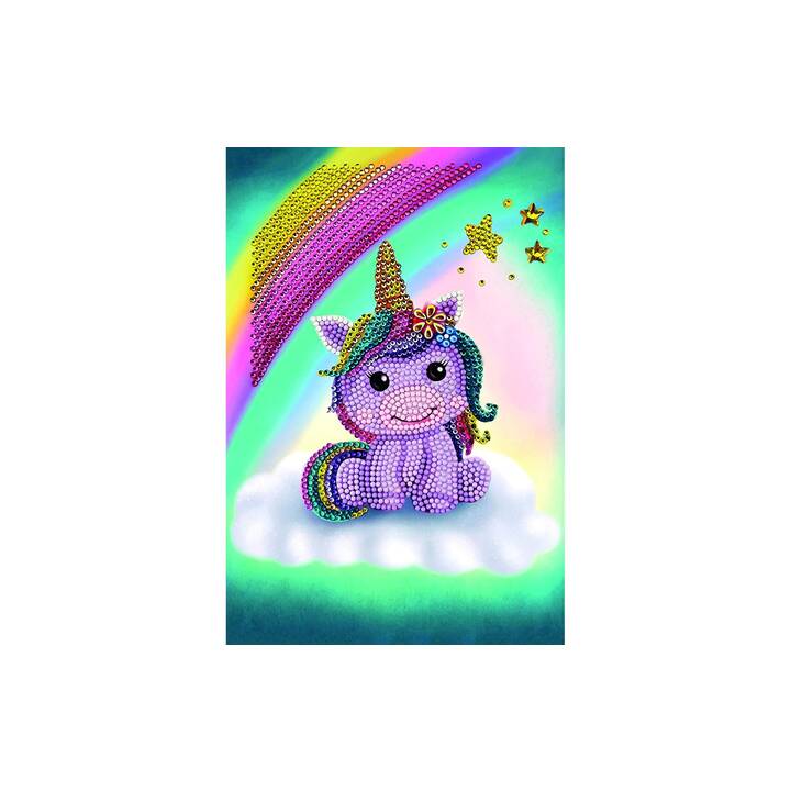 CRAFT BUDDY Taccuini Unicorn Smile (18 cm x 26 cm, Rigato)