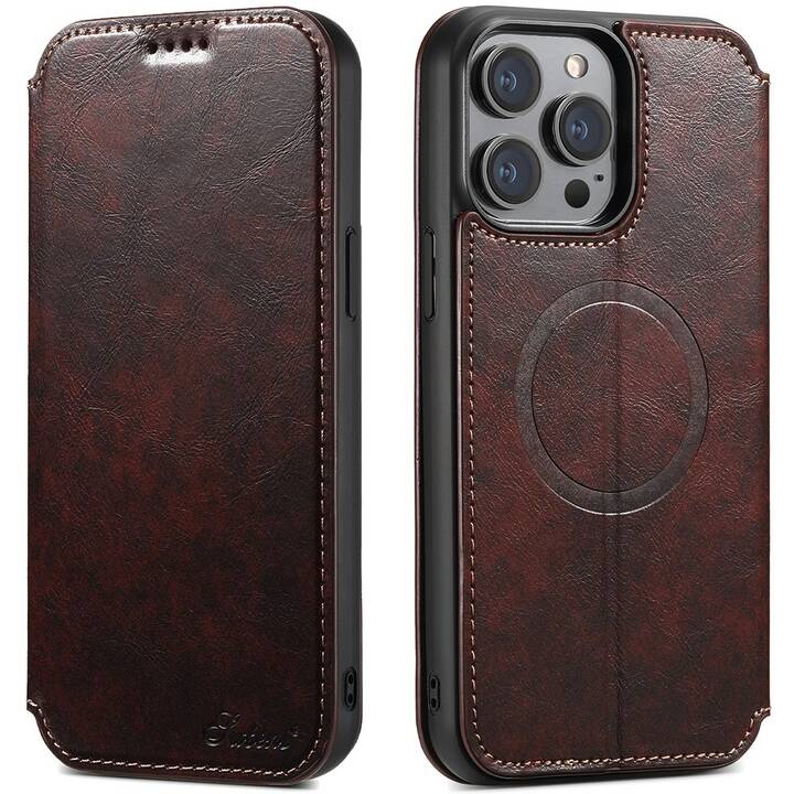 EG Flipcover Magnétique (iPhone 16 Plus, Brun)