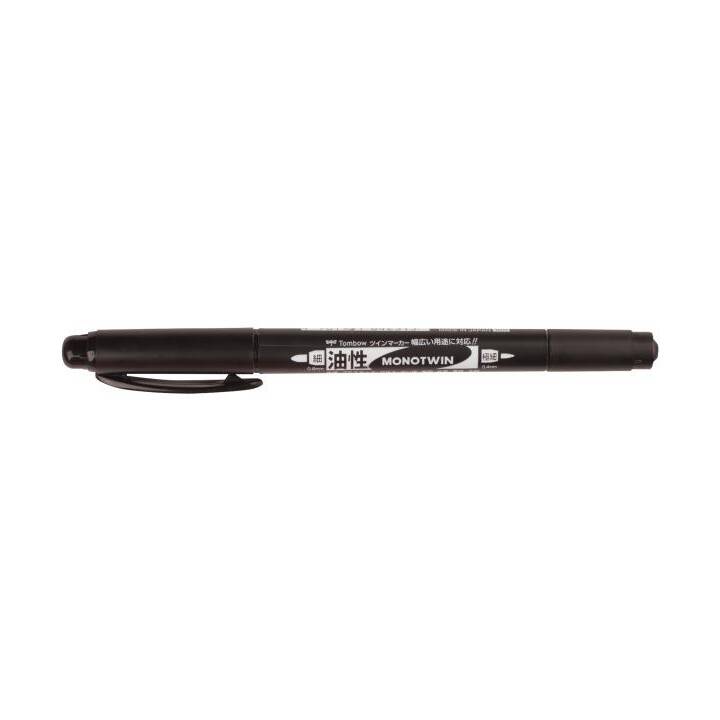 TOMBOW Marcatore creativo Mono Twin (Nero, 1 pezzo)