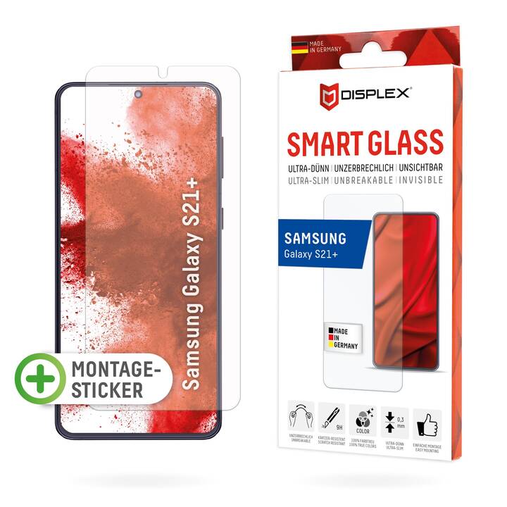 DISPLEX Film de protection d'écran Smart Glass (Galaxy S21+ 5G, Galaxy S21+, 1 pièce)