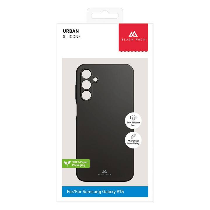 BLACK ROCK Backcover Urban Case (Galaxy A15, Noir)