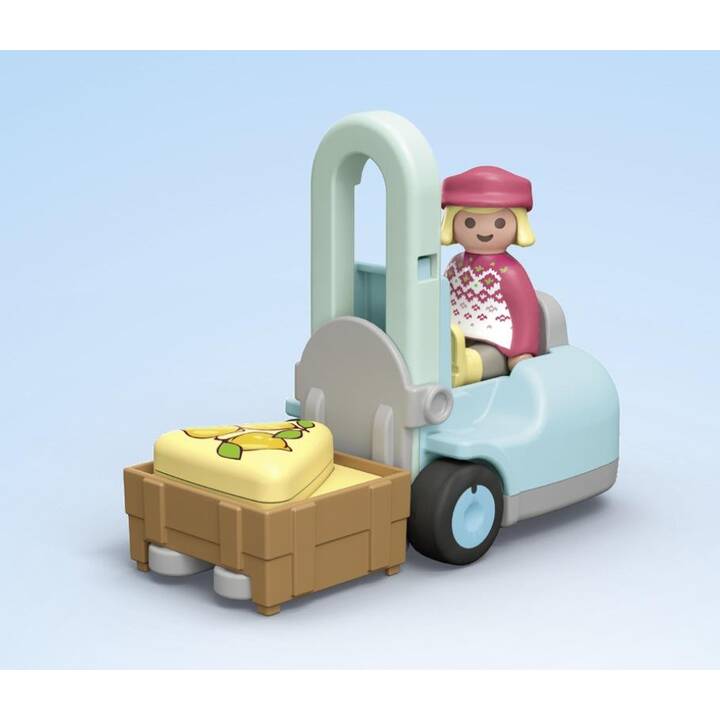 PLAYMOBIL Junior Bio-Marktstand & Gabelstap (71691)