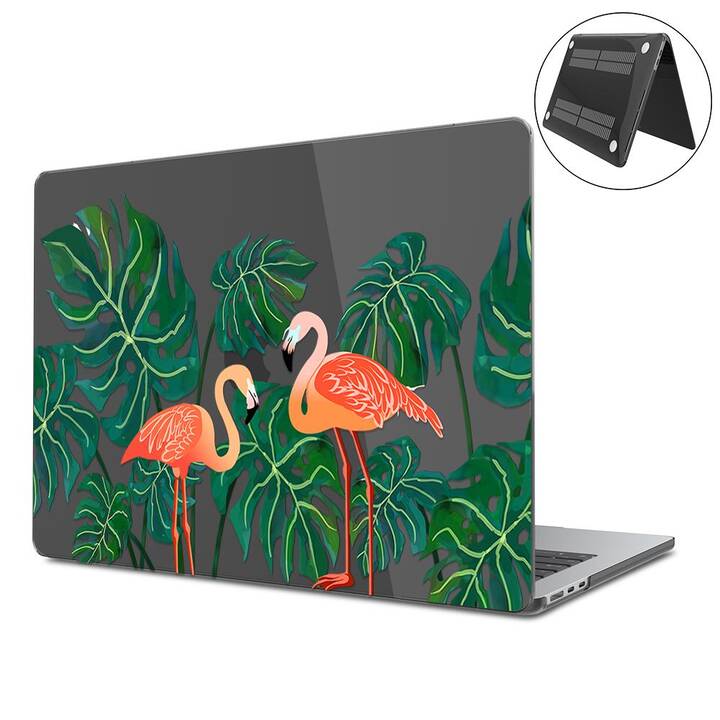 EG Hardcase (MacBook Air 13" M2 2022, Vögel, Transparent, Schwarz)