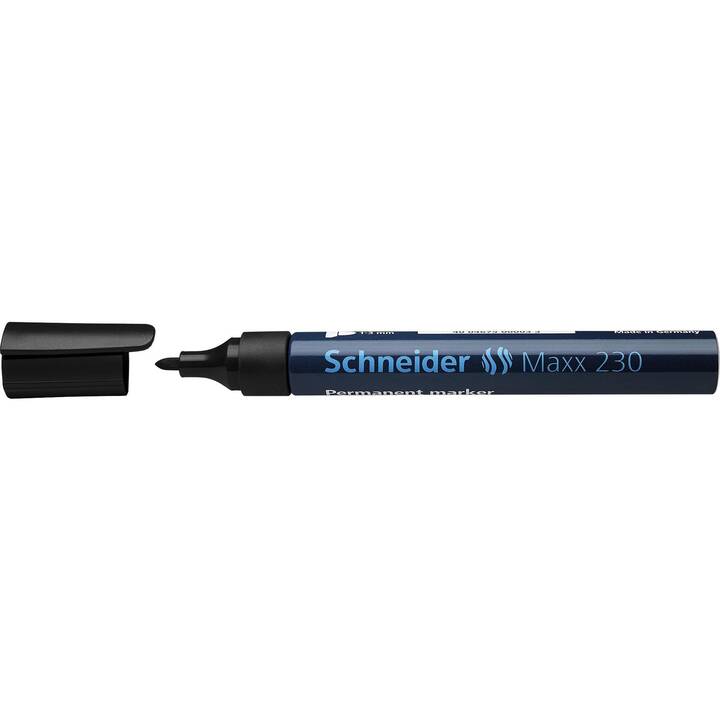 SCHNEIDER Permanent Marker Maxx 230 (Schwarz, 1 Stück)