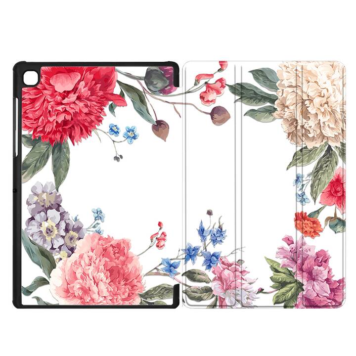 EG coque pour Samsung Galaxy Tab A7 Lite 8.7" (2021) - rose - fleurs