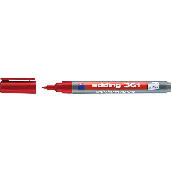 EDDING Whiteboard Marker 361 (Rot, 1 Stück)