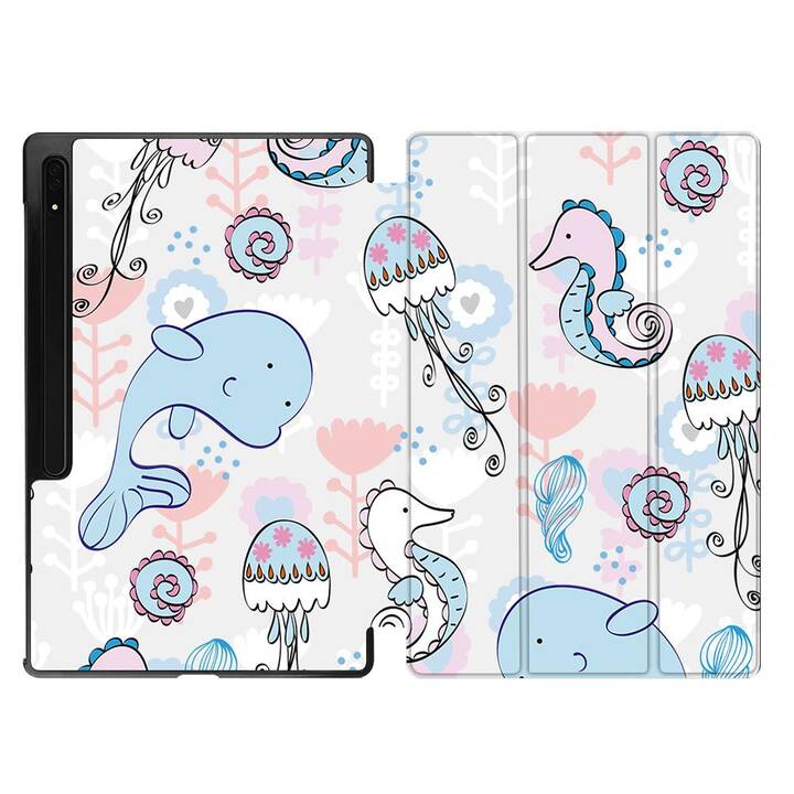 EG Custodia (11", Galaxy Tab S9, Arte, Blu)