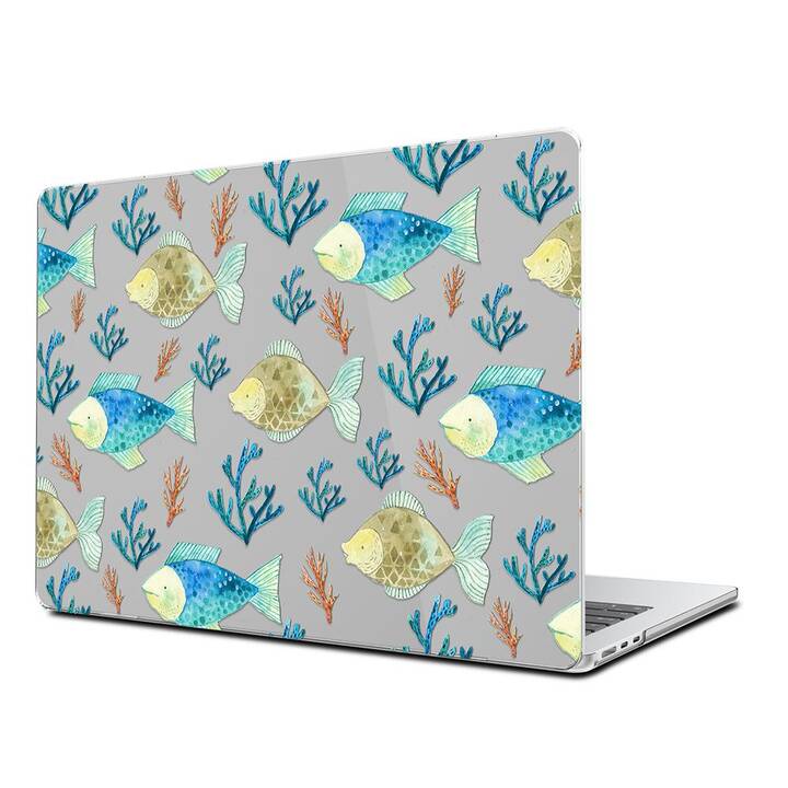 EG Coque rigide (Macbook Air 15" M3 2024, Poisson, Vert)