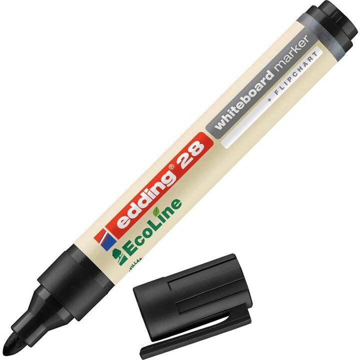 EDDING Whiteboard Marker EcoLine (Schwarz, 1 Stück)