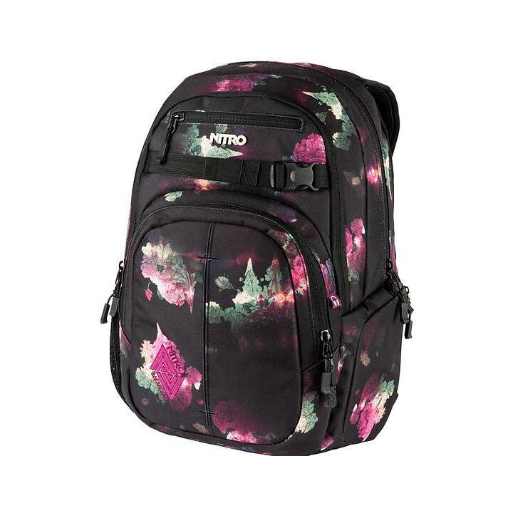 NITRO Zaino Chase (35 l, Nero, Rosa)