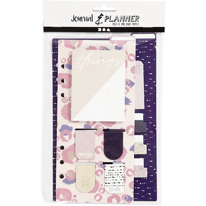 CREATIV COMPANY Notes autocollantes (8 pièce, Beige, Rose, Pourpre, Doré)