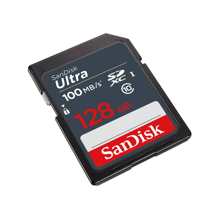SANDISK SDXC UHS-I Ultra (UHS-I Class 1, Class 10, 128 GB, 100 MB/s)