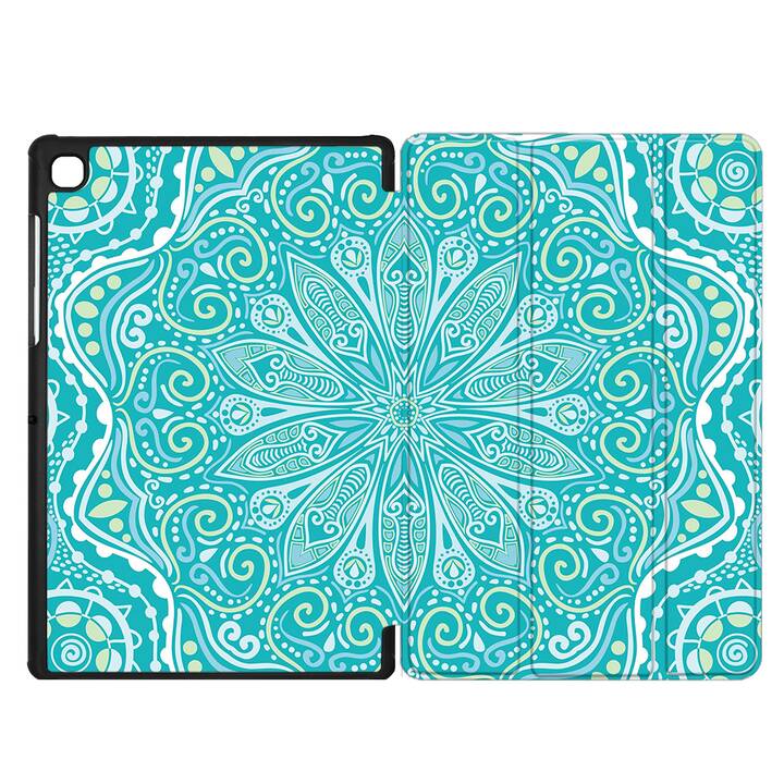 EG coque pour Samsung Galaxy Tab A7 Lite 8.7" (2021) - bleu - mandala