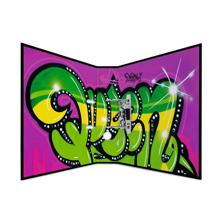 HERMA Classeur Graffiti Queen (A4, 7 cm, Multicolore)