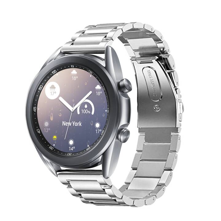 EG Bracelet (Samsung Galaxy Galaxy Watch Active 2 40 mm / Galaxy Watch Active 2 44 mm / Galaxy Watch Active 40 mm, Argent)