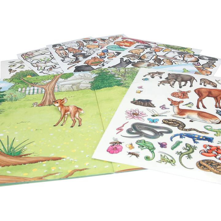 DEPESCHE Stickerbuch Animal World (Mehrfarbig, 236 Stück)