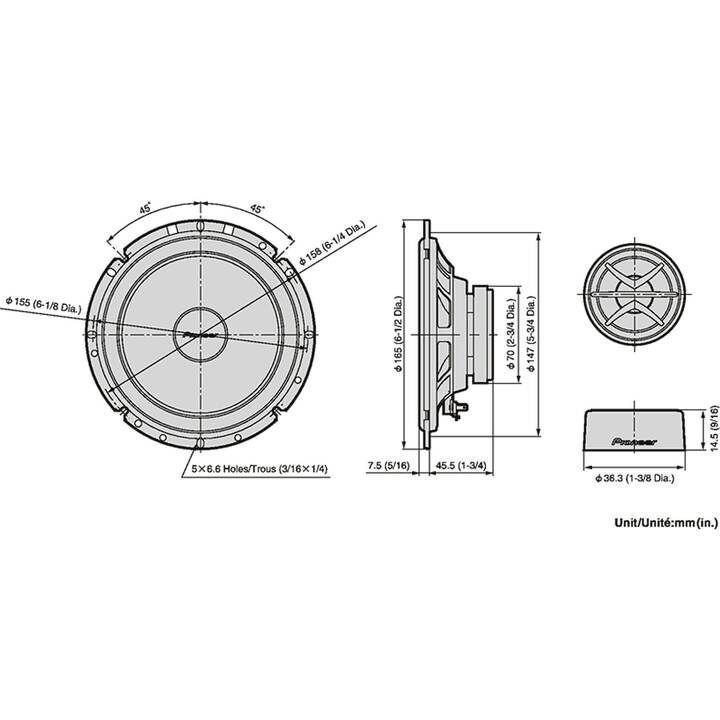 PIONEER CAR TS-170Ci