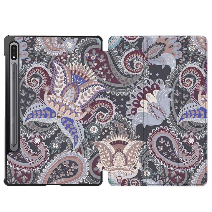 EG cover per Samsung Galaxy Tab S8+ 12.4" (2022) - grigio - paisley