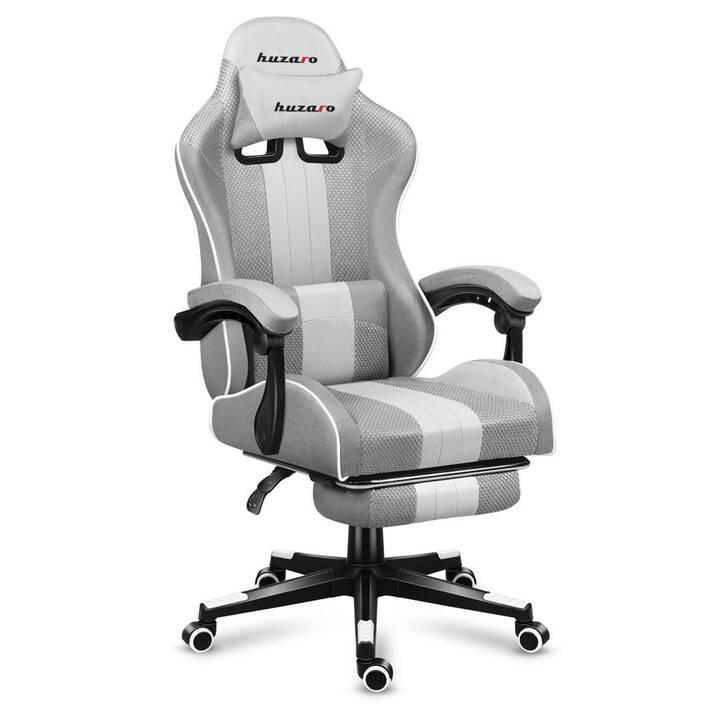 HUZARO Gaming Chaise Force 4.7 (Gris, Blanc)