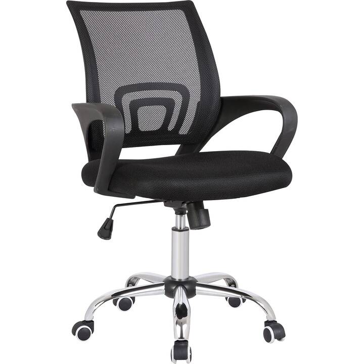 MÖBILIA Fauteuil de bureau piovant (Argent, Gris, Noir)