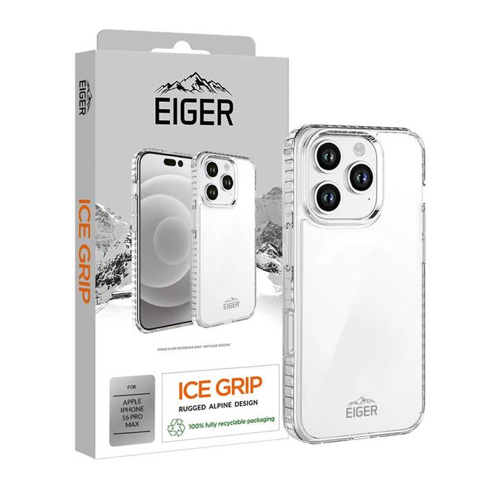 EIGER Backcover Ice Grip (iPhone 16 Pro Max, Transparent)