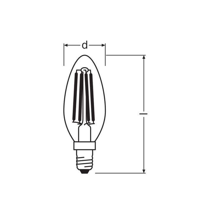 OSRAM Ampoule LED  LED VALUE CLASSIC  (E14, 4 W)