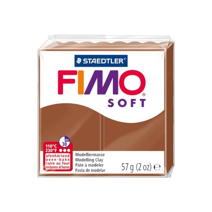 FIMO Modelliermasse Soft (57 g, Braun)