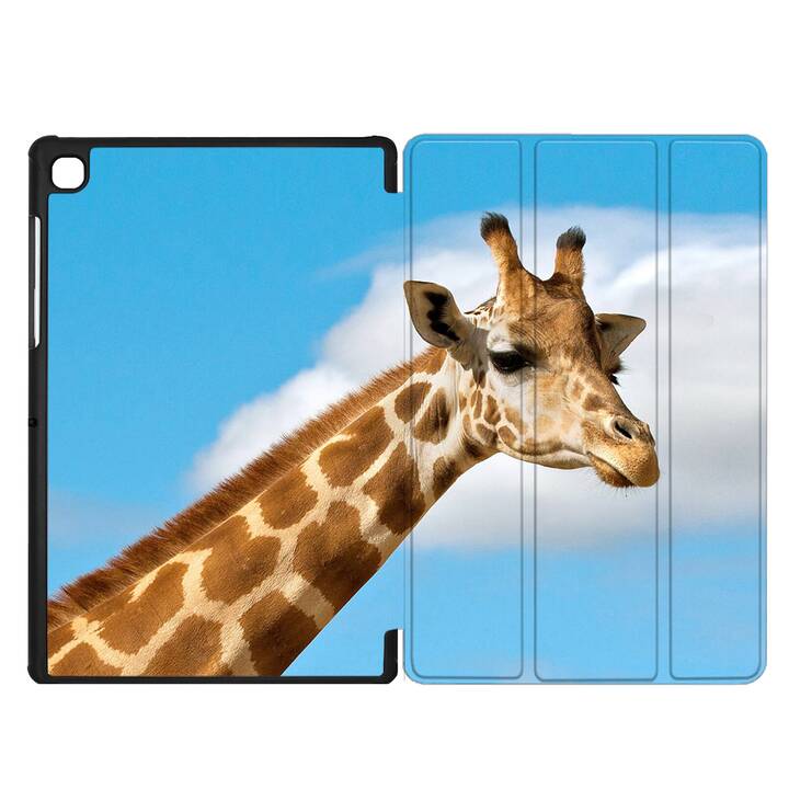 EG coque pour Samsung Galaxy Tab A7 Lite 8.7" (2021) - bleu - girafe