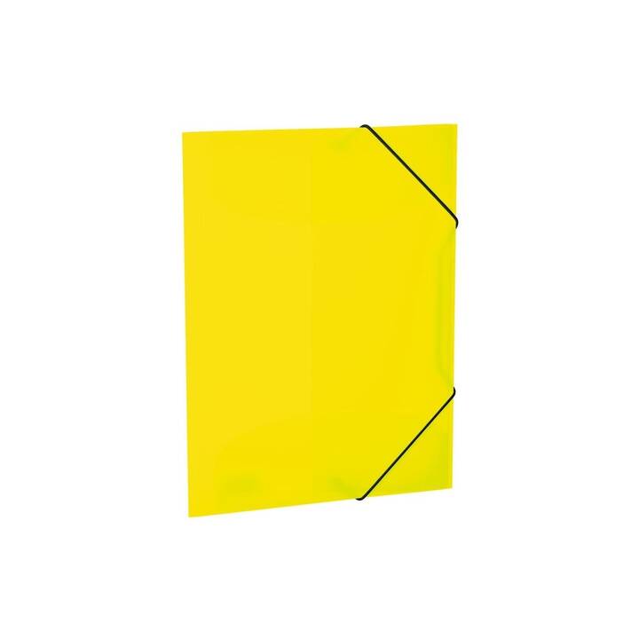 HERMA Cartellina con elastico (Giallo neon, A4, 1 pezzo)