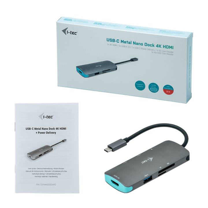 I-TEC Dockingstation C31NANODOCKPD (HDMI, 3 x USB 3.0 Typ-C)