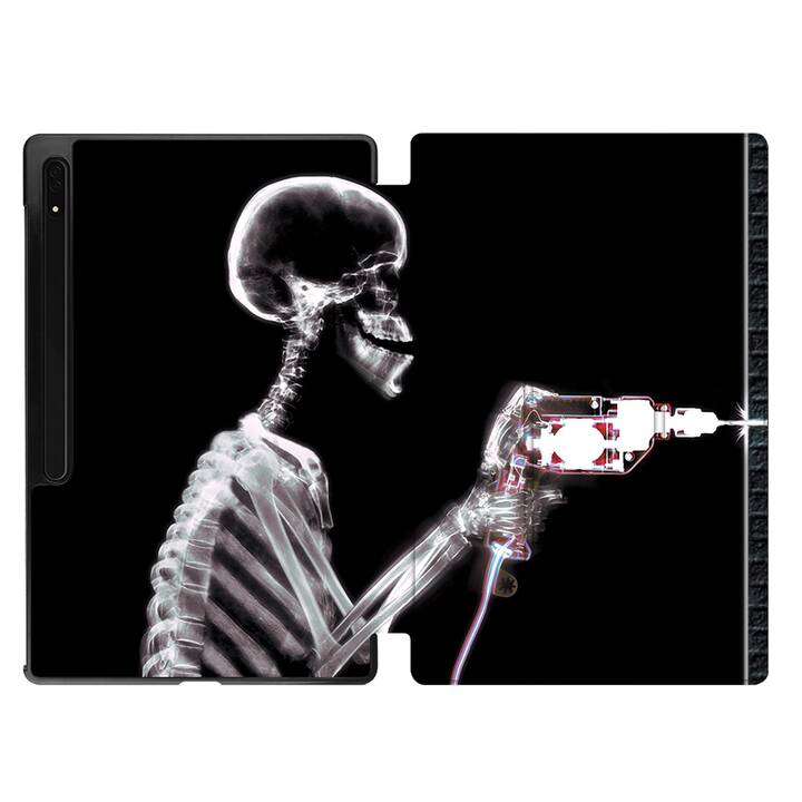 EG Hülle für Samsung Galaxy Tab S8 Ultra 14.6" (2022) - Schwarz - Skelett