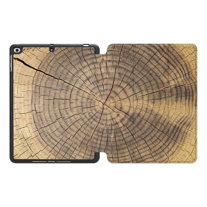 EG MTT Coque pour Apple iPad Air 3 2019 10.5" - grain de bois