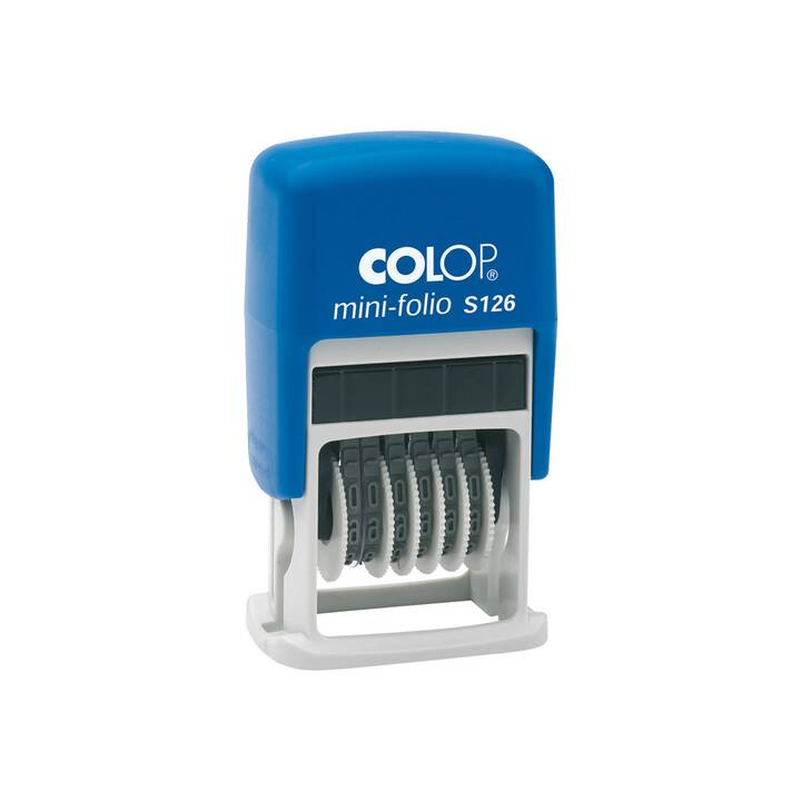 COLOP Zahlenstempel S126 (Blau, 1 Stück)