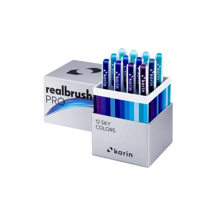 KARIN Real Pen Pro Crayon feutre (Coloris assortis, 12 pièce)