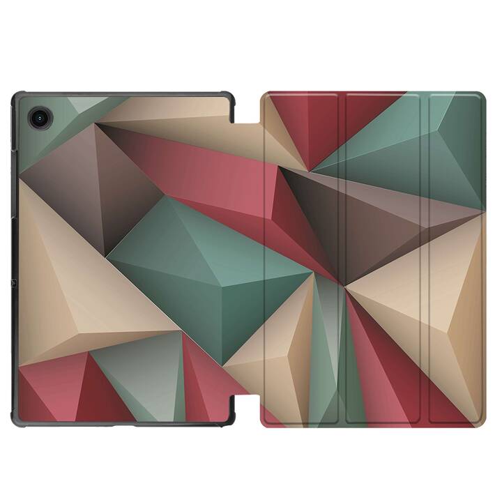 EG coque pour Samsung Galaxy Tab A8 10.5" (2021) - motif géométrique - multicolore