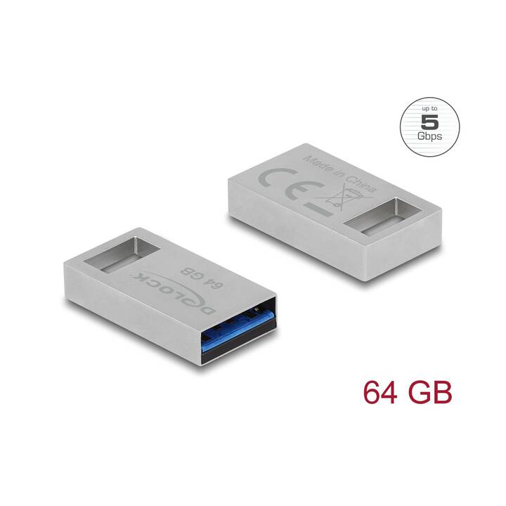 DELOCK (64 GB, USB 3.0 Typ-A)