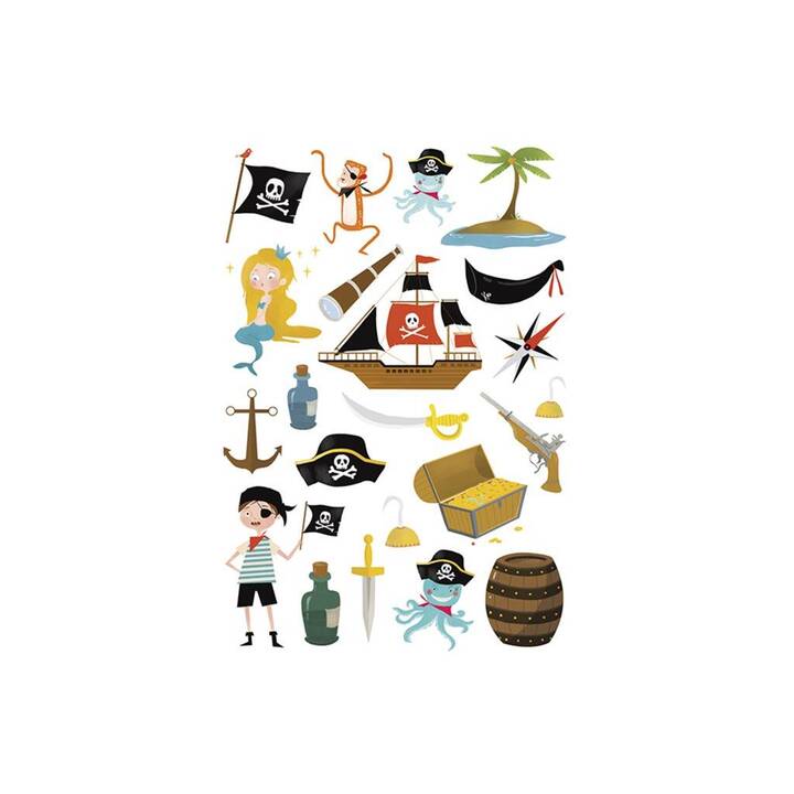 CLAIREFONTAINE Autocollant Sweety (Pirates, 138 pièce)