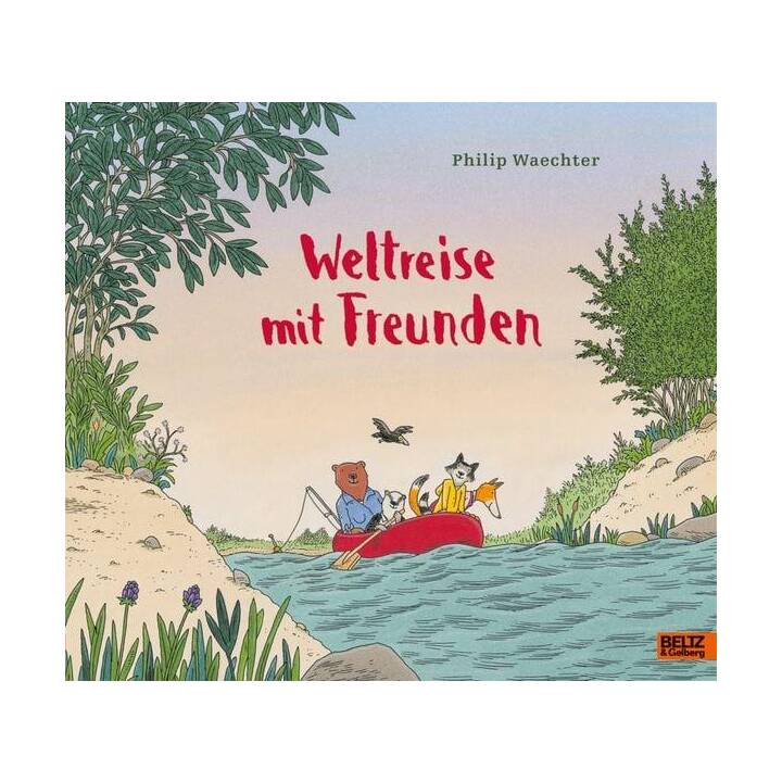 Weltreise mit Freunden. Vierfarbiges Bilderbuch