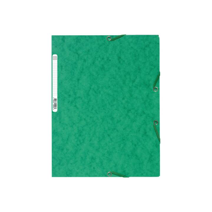 EXACOMPTA Cartellina con elastico (Verde, A4, 1 pezzo)