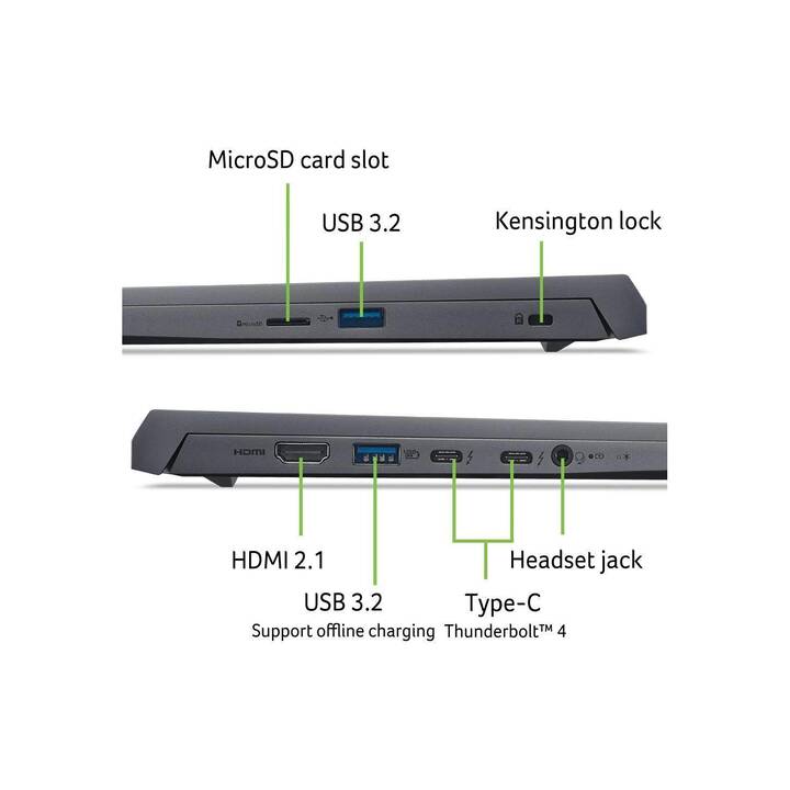 ACER Swift X 14 OLED SFX14-72G-73JZ (14.5", Intel Core Ultra 7, 32 Go RAM, 1000 Go SSD)