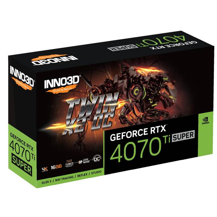 INNO3D Twin X2 OC Nvidia GeForce  RTX 4070 Ti Super (16 Go)
